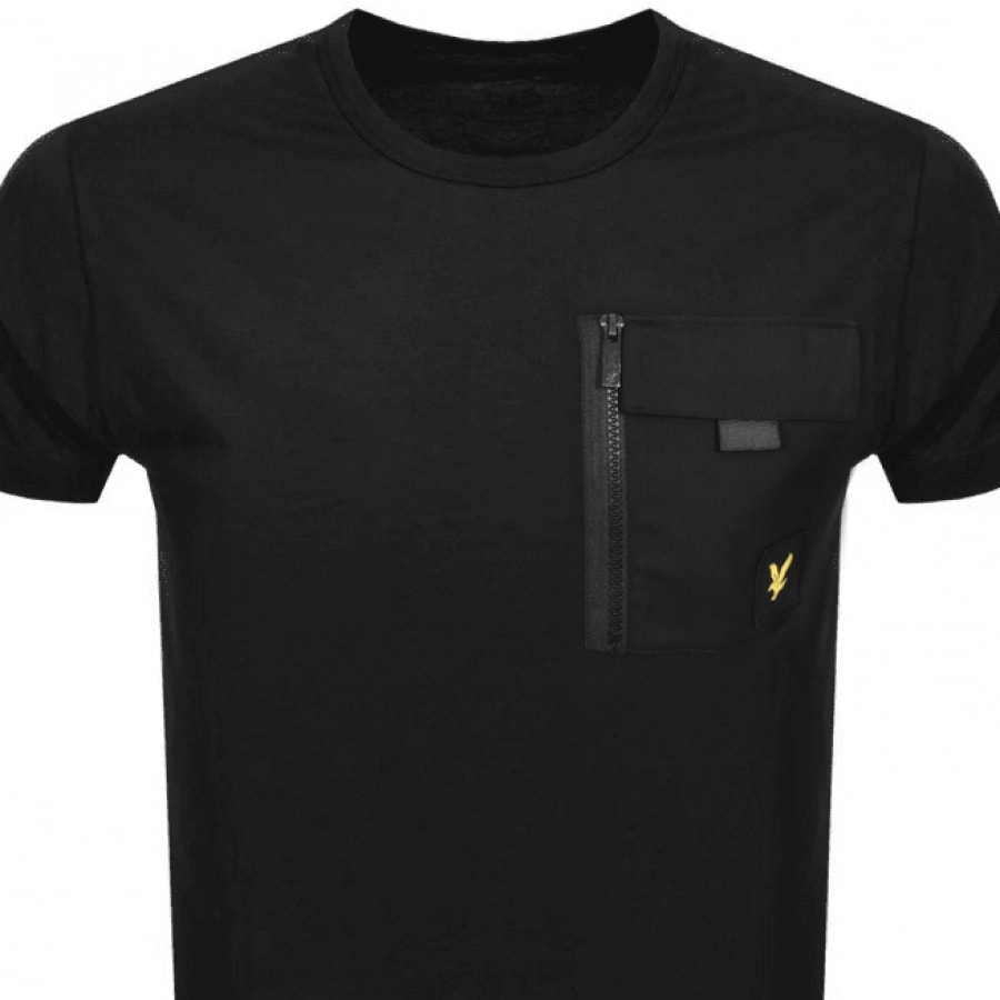 Alternative Image for ProductLyle And Scott Chest Pocket T Shirt Black2